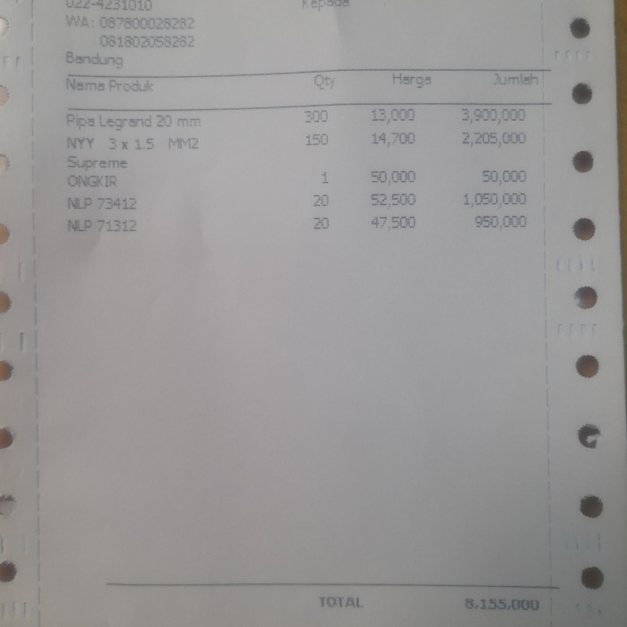 

NEW nota kak kartika 5