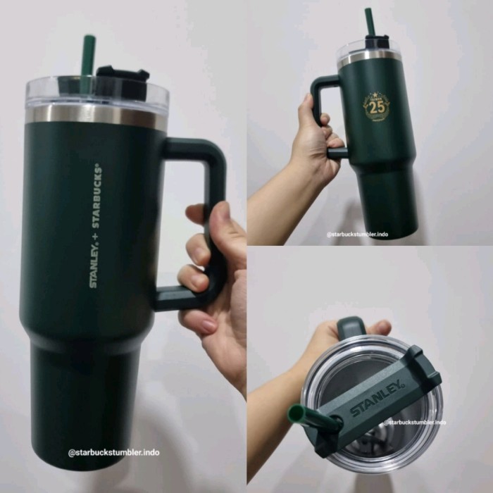 STARBUCKS X STANLEY QUENCHER 25TH EDITION 40OZ TUMBLER STAINLESS