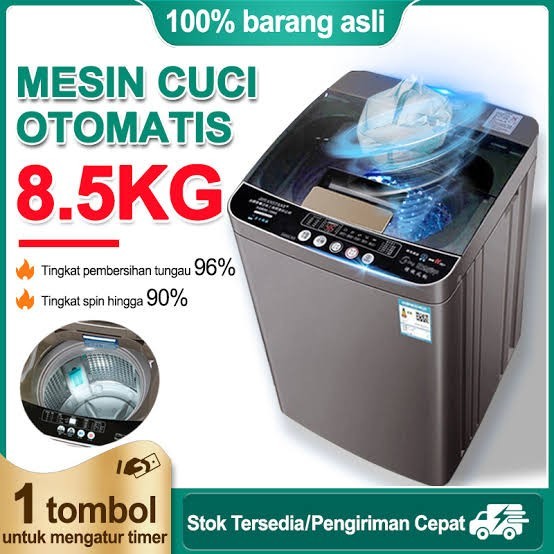 MESIN CUCI OTOMATIS, MESIN CUCI RUMAHAN 8.5KG DRY & WASH