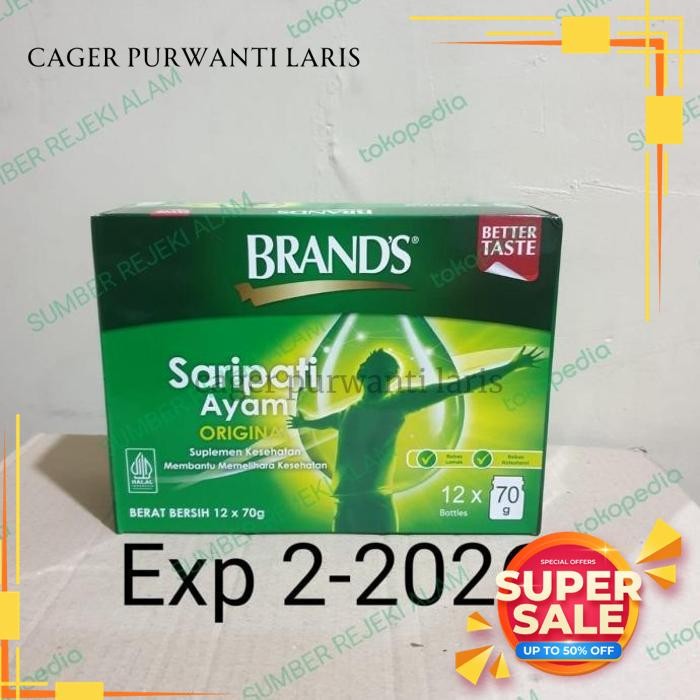 

BRANDS SARI PATI AYAM 12 X 70G GRATIS ONGKIR!