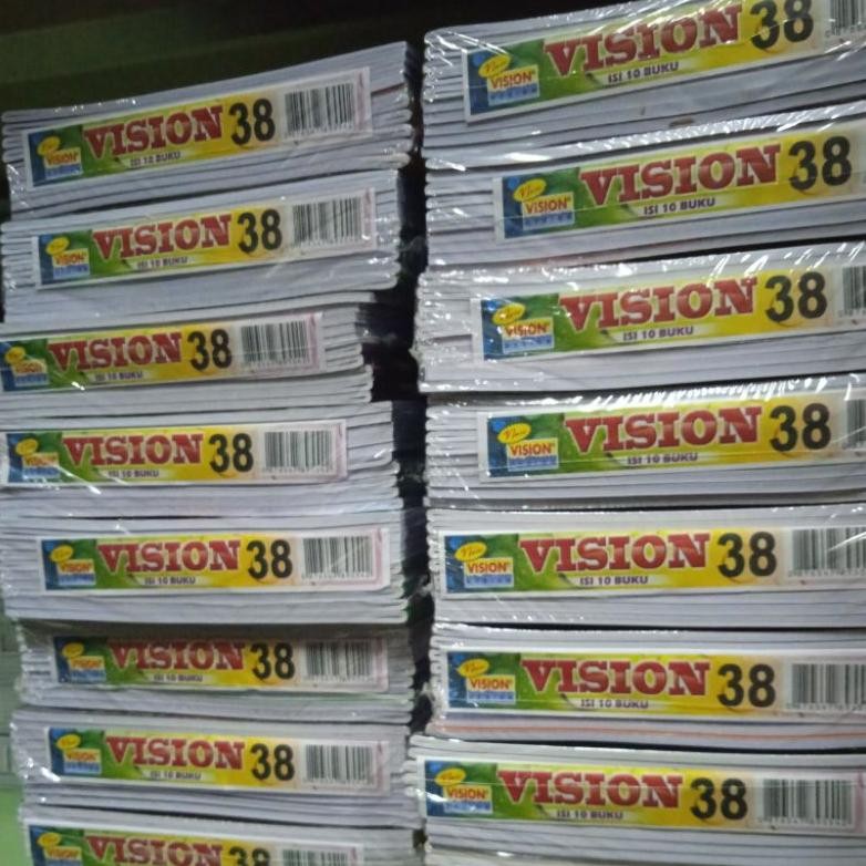 

Terlaris Buku Tulis Vision 38 Lembar (Isi 10 Buku)