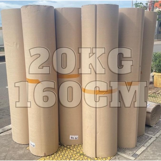 

BEBAS ONGKIR - Karton Lembar / Single Face 160cm x 20 kg (Per Roll @20kg)
