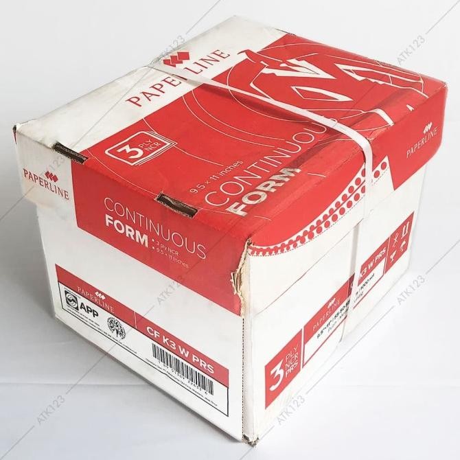 

NEW Continuous Form Paperline 3 Ply Warna 9 1/2 x 11 in (K3 W PRS)