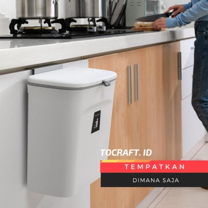 TEMPAT SAMPAH GANTUNG DAPUR SAMPAH TEMPEL DINDING TOILET KAMAR MANDI