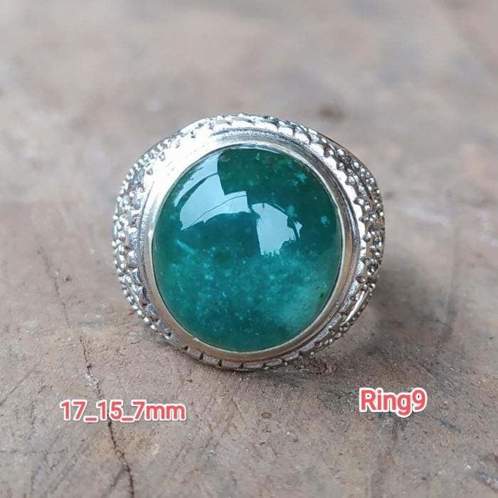 Batu Akik Cincin Ijo Batu Garut Motif Unik Cristal Galian Odim Hq Terbaru 100 % Original