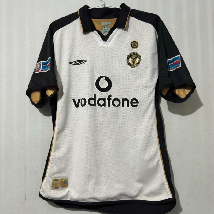 JERSEY MANCHESTER UNITED CENTENARY AWAY 2001/2002 VAN NISTELROOY