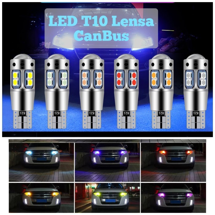 LAMPU LED T10 CANBUS SUPERBRIGHT 10 MATA SEN SENJA MOBIL MOTOR