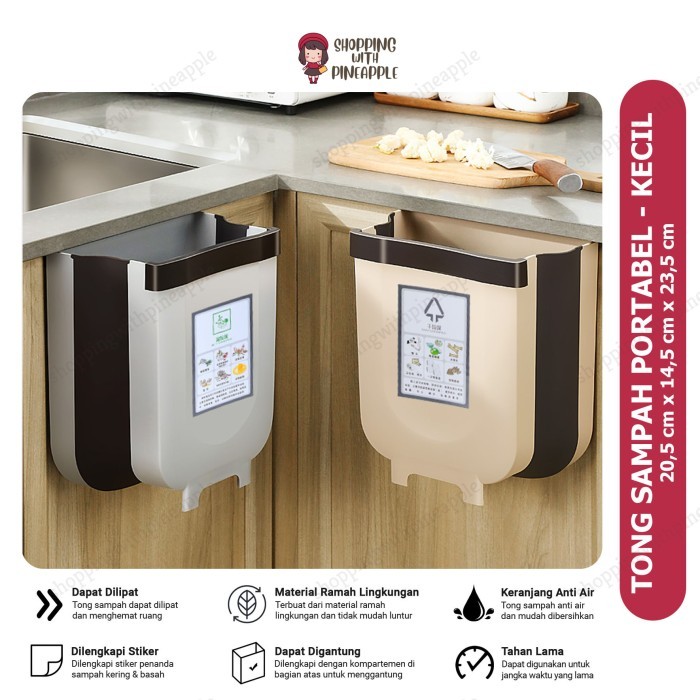 SWP - TONG SAMPAH PORTABLE/KERANJANG SAMPAH GANTUNG/TONG SAMPAH KECIL