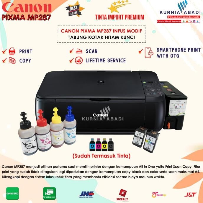 Printer Canon Pixma Mp287 Infus Multi Function All In One Khrisnaalfred