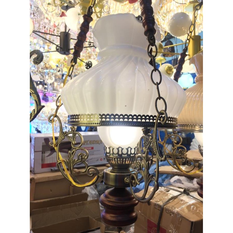 Lampu Gantung Hias Betawi Klasik 1 Lampu + Semprong Ukuran D34Cm X H71 Jurnnian