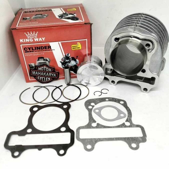 BLOK SEHER BEAT POP K44 54.5MM 53MM RACING CYLINDER BLOK BORE UP XB PIN 14 LINER LUAR 57.5MM BEAT ES