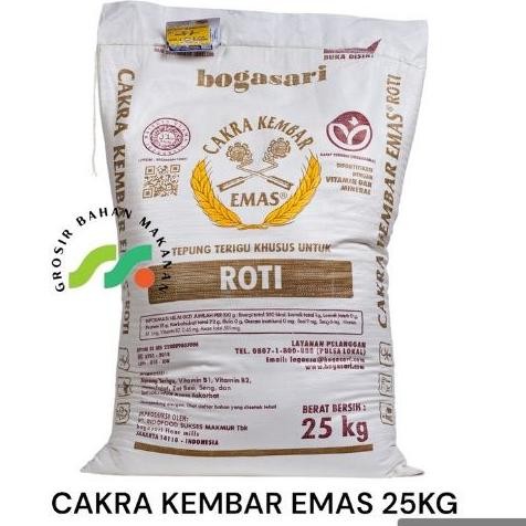 

Tepung Terigu Cakra Kembar Emas Roti 25Kg (INSTANT) TT