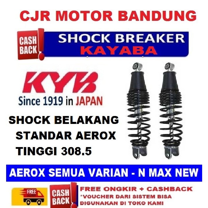 Terbaik In Kelasnya Shock Belakang Motor Aerox N Max Shock Breaker Kyb Kayaba 1271Hz