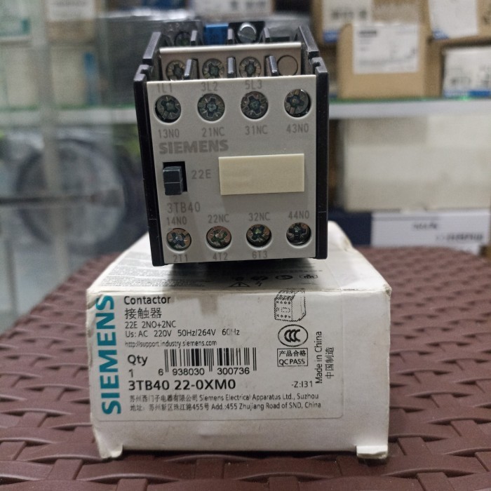 TERBARU - 3TB40 22-0XQ0 3TB4022-0XQ0 SIEMENS CONTACTOR