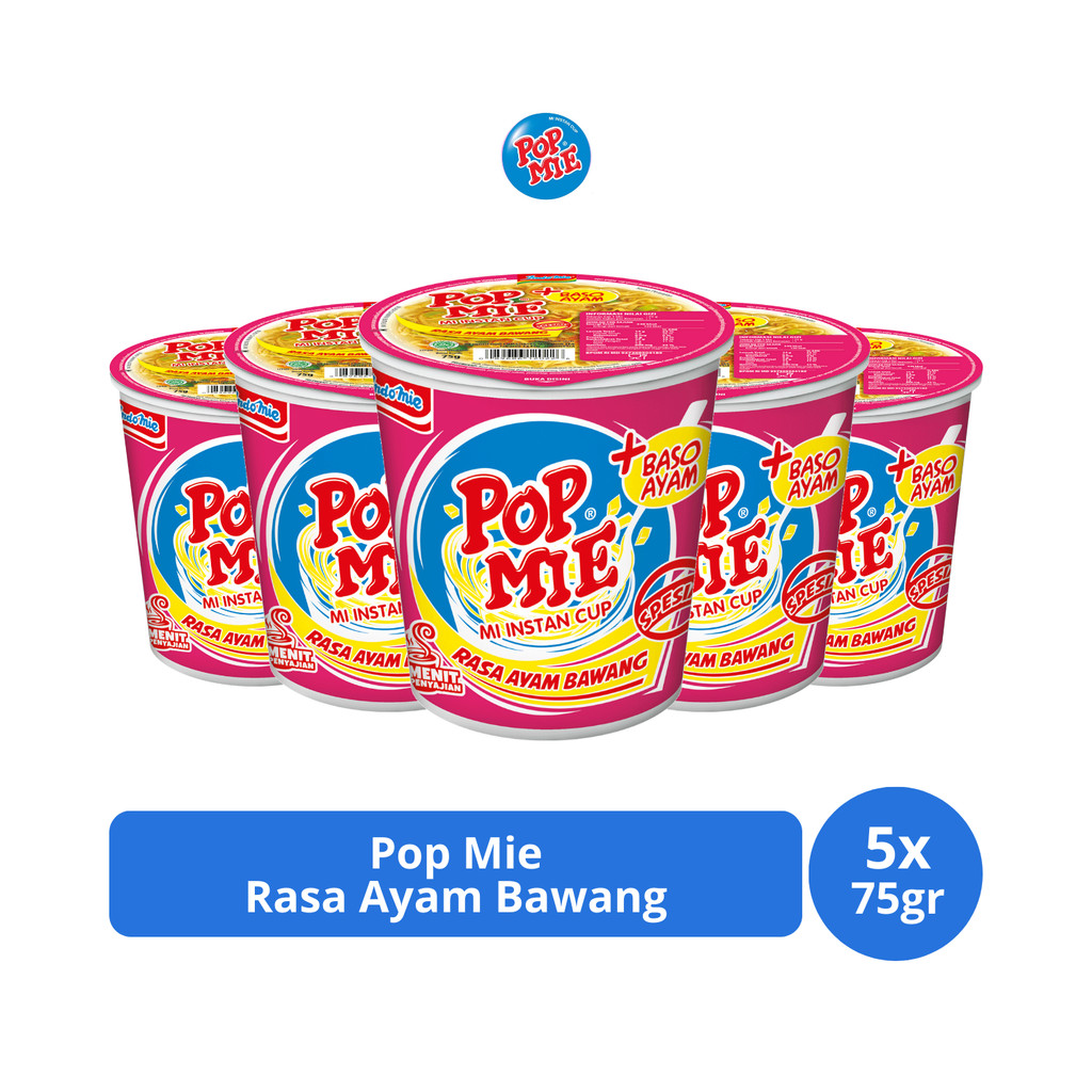 

Pop Mie Rasa Ayam Bawang 75gr x 5 pcs