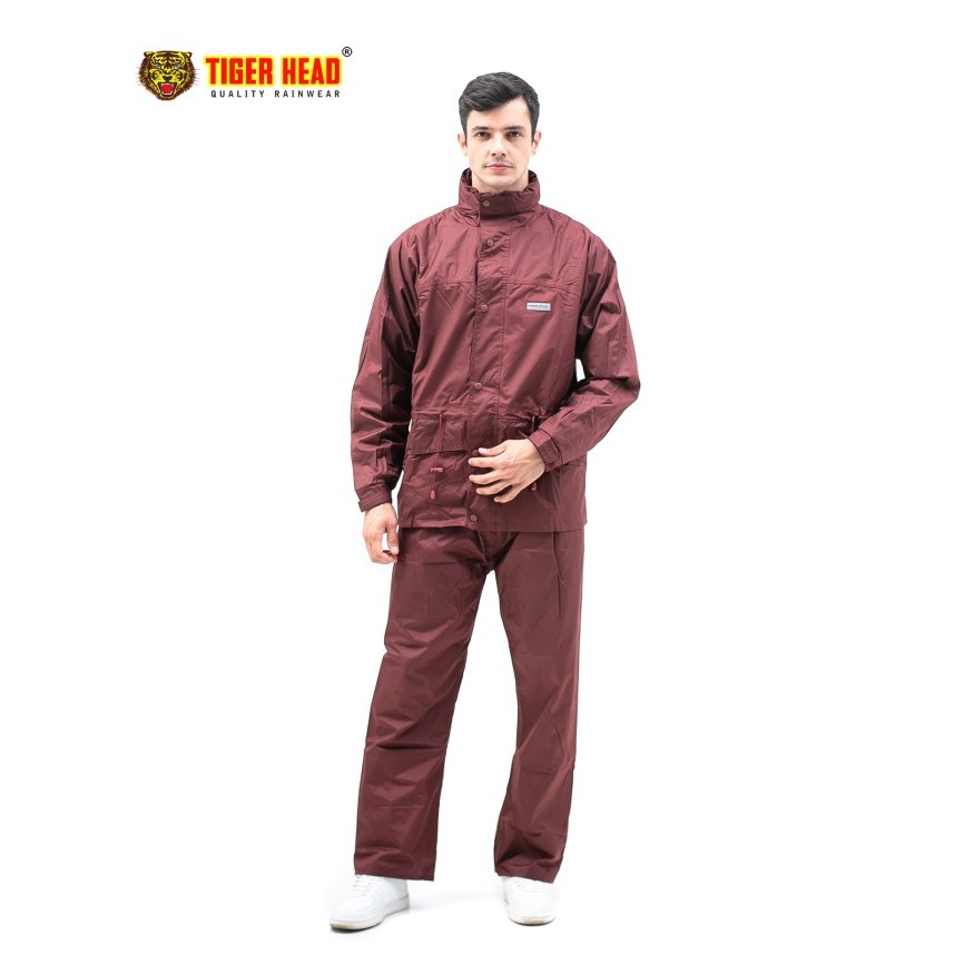 READY Tiger Head Jas Hujan Stelan Casual 68314 - coklat, 2xl HP296