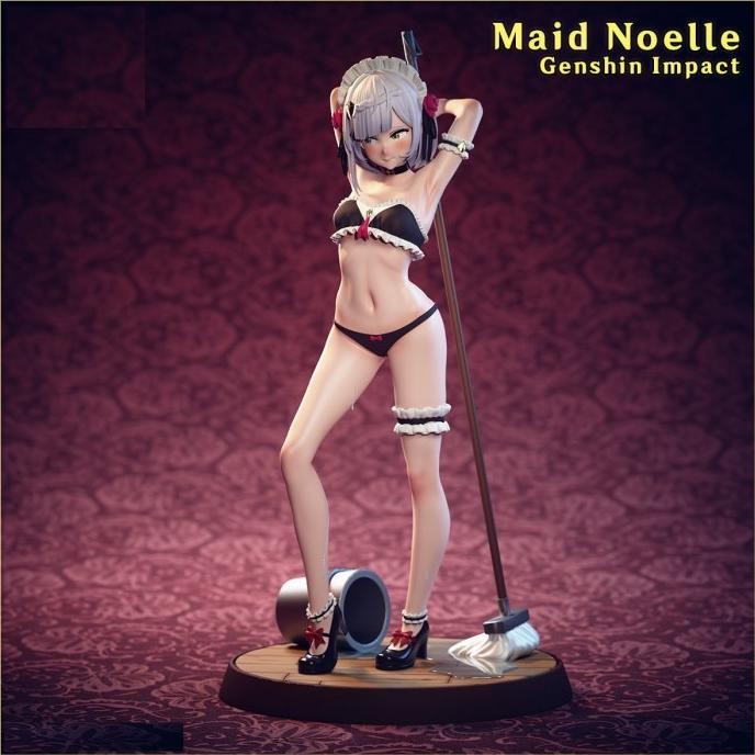 Tersedia Noelle Maid Genshin Impact Resin Kit Figure