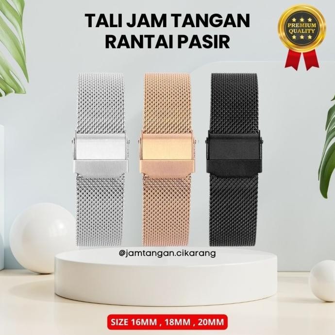 TALI JAM TANGAN DW RANTAI PASIR STAINLESS STEEL PREMIUM