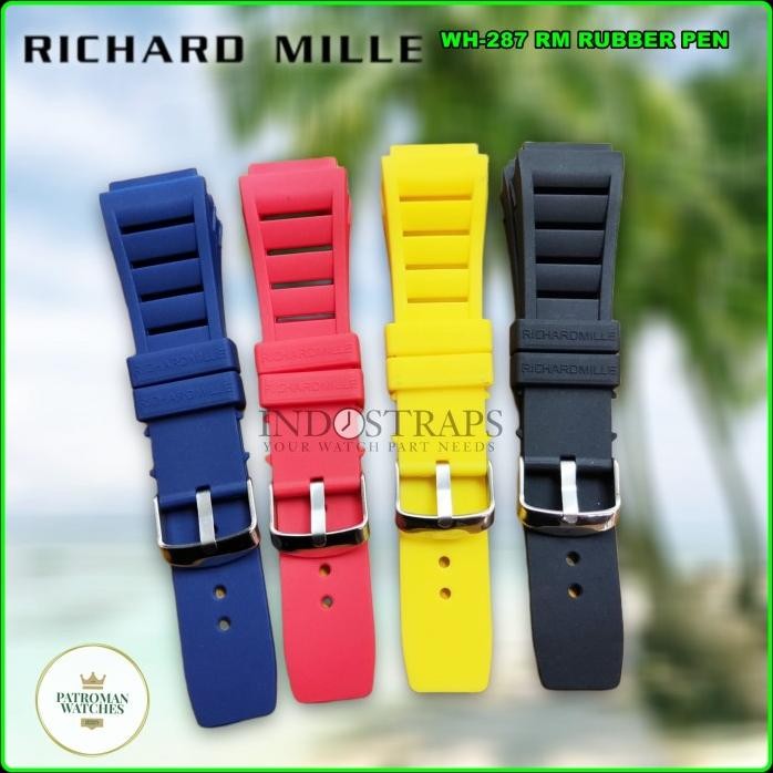 RICHARD MILLE STRAP TALI JAM TANGAN RUBBER KARET RM RICHARD MILLE