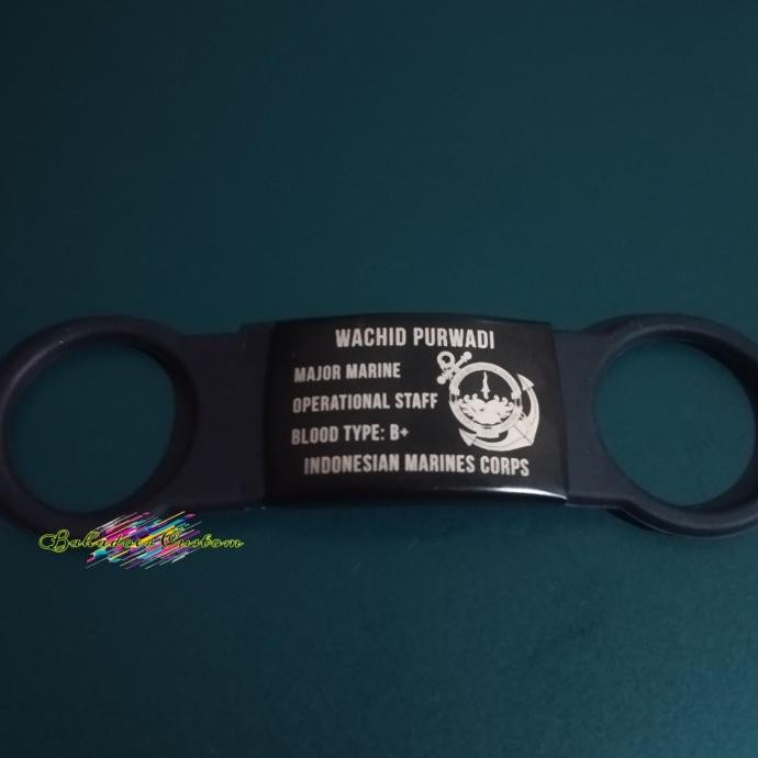 TAG ID JAM TANGAN CUSTOM GRAFIR LOGO INDONESIAN MARINES CORPS