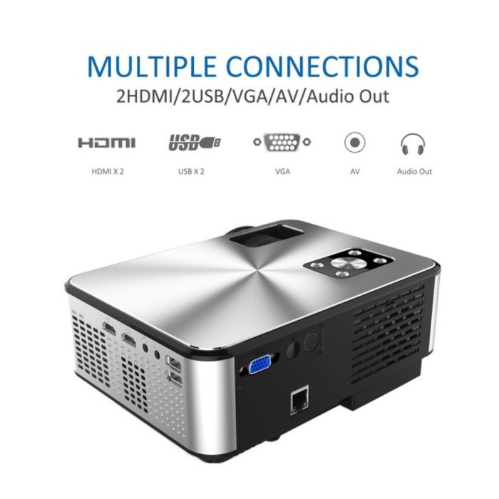 Berkualiatas Bagus Proyektor Led Cherlux C9 Portable 2800 Lumens Ada Tv Tuner Mantap