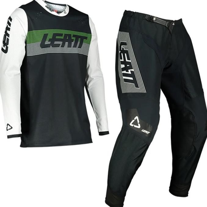 TERBARU - Jersey Set Kit Leatt 4.5 Lite Black / Jersey Set MX Leatt Trabas Trail Supermoto Original