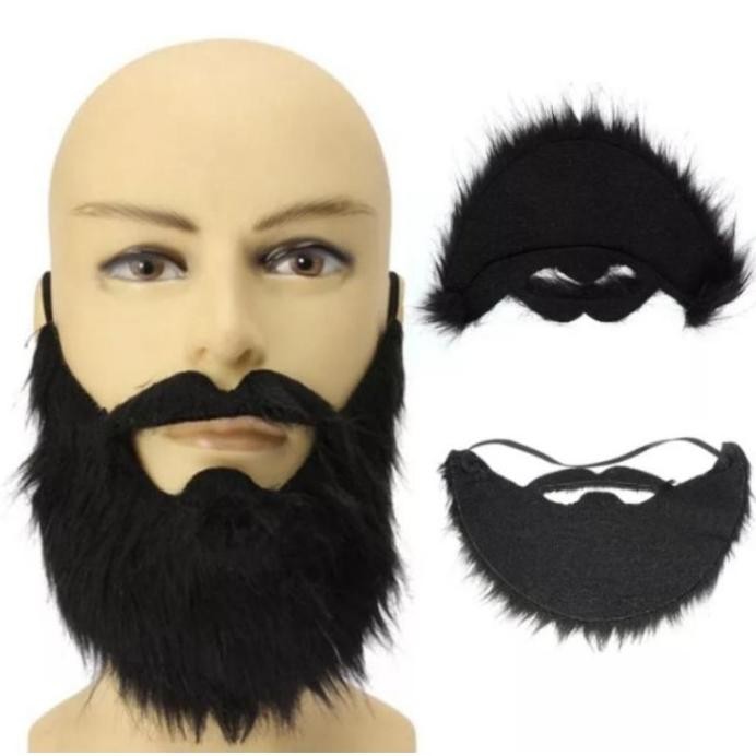 TERPERCAYA BEWOK JENGGOT KUMIS PALSU PUTIH,HITAM DAN COKLAT TERLARIS
