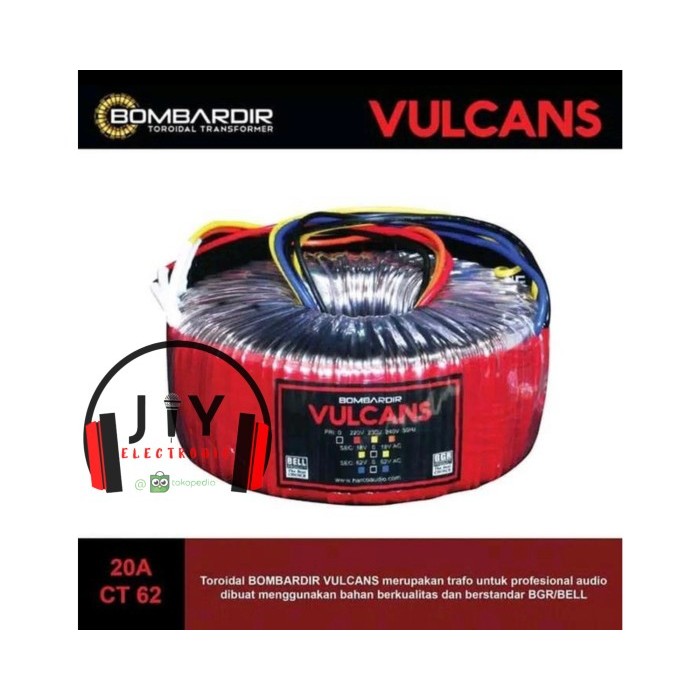 TERMURAH - Travo Trafo Toroid Donat Vulcans Bombardir 20A 62v 20 Ampere BGR