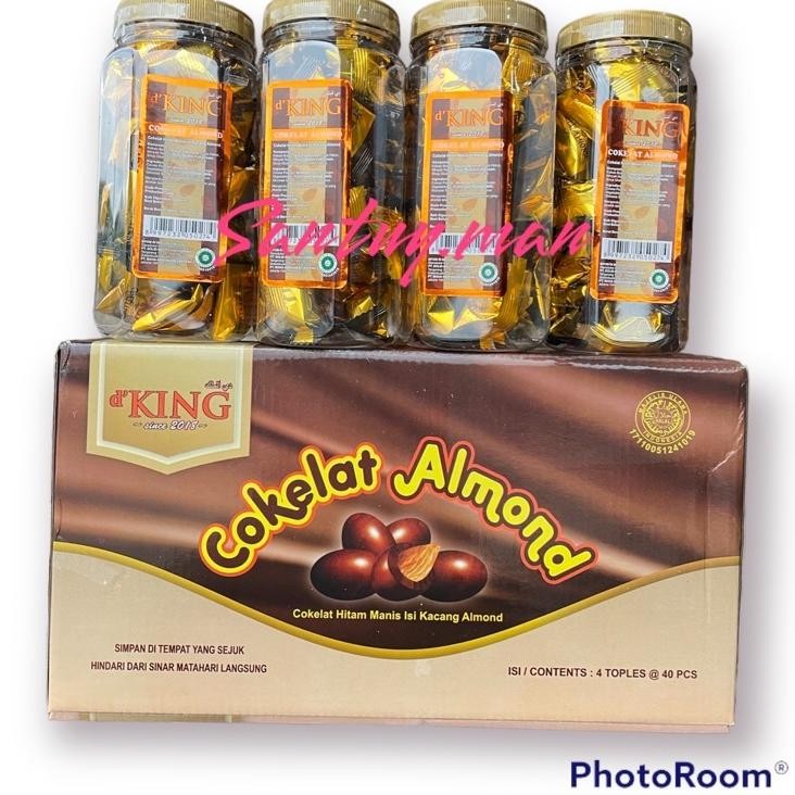 

Coklat Almond Musdalifah - 1 Kardus Cokelat Almond Isi 4 Toples D'King Exp 2025 Pilih Varian