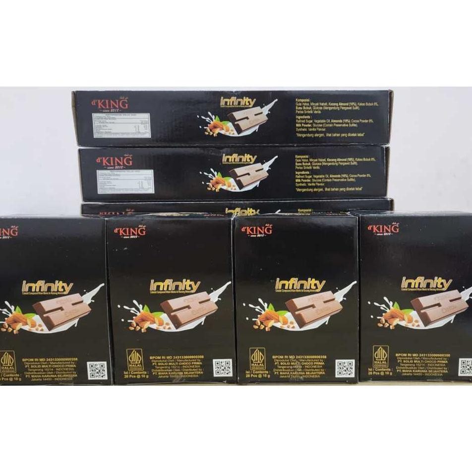 

D'King Cokelat Infinity (1 Kotak Isi 4 Pas) Harga Ter