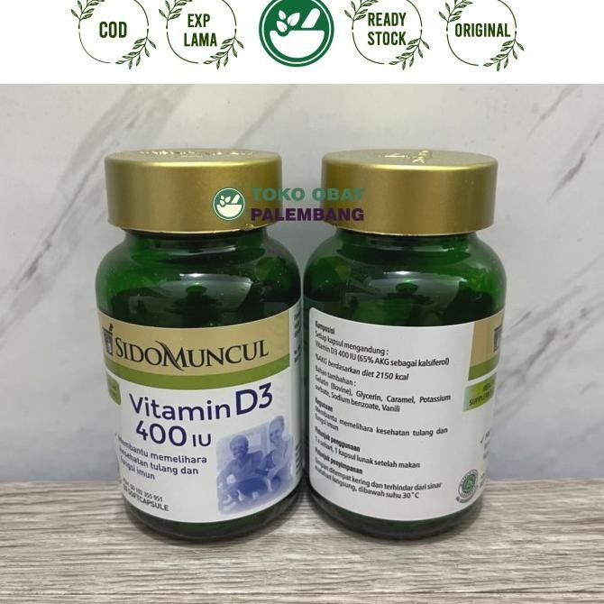 HRG DISKON SIDOMUNCUL VITAMIN D3 400IU 50 SOFTCASULE VIT D 3 SIDOMUNCUL D3 400 IU