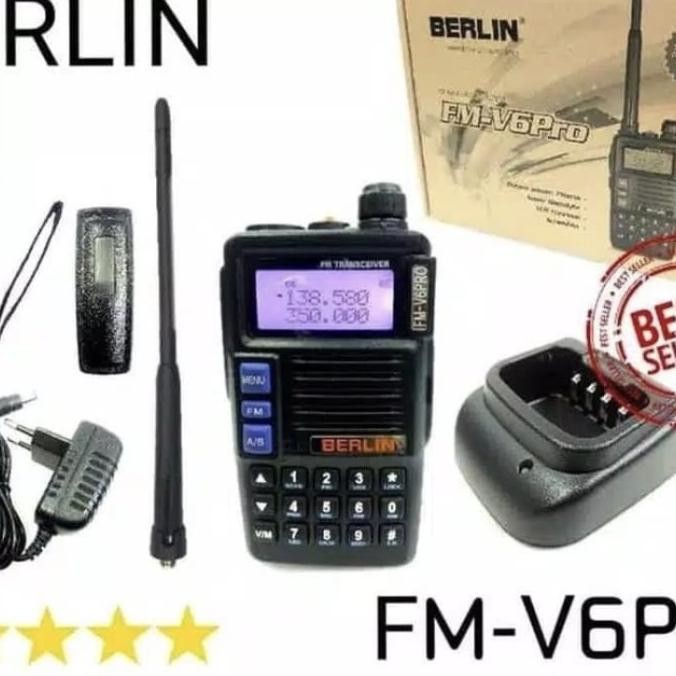HANDY TALKY HT BERLIN FM V6 pro 3 band 7 watt WATERPROOF IP54
