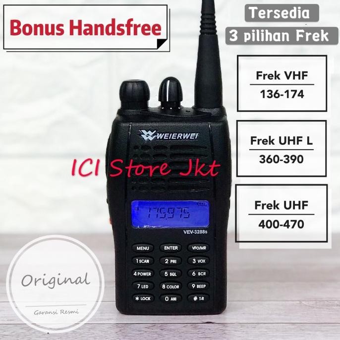 Radio HT Weierwei VEV 3288S Vhf (garansi resmi)