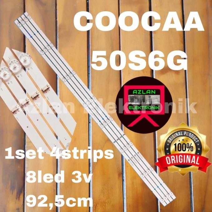 BACKLIGHT LED TV COOCAA 50S6G LAMPU BL KOKA 50IN 8LED 3V 1512T