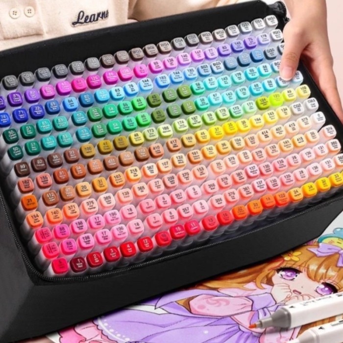 Touchfive Touchnew Marker Spidol 120 Colors Twin Marker Sketsa Spidol