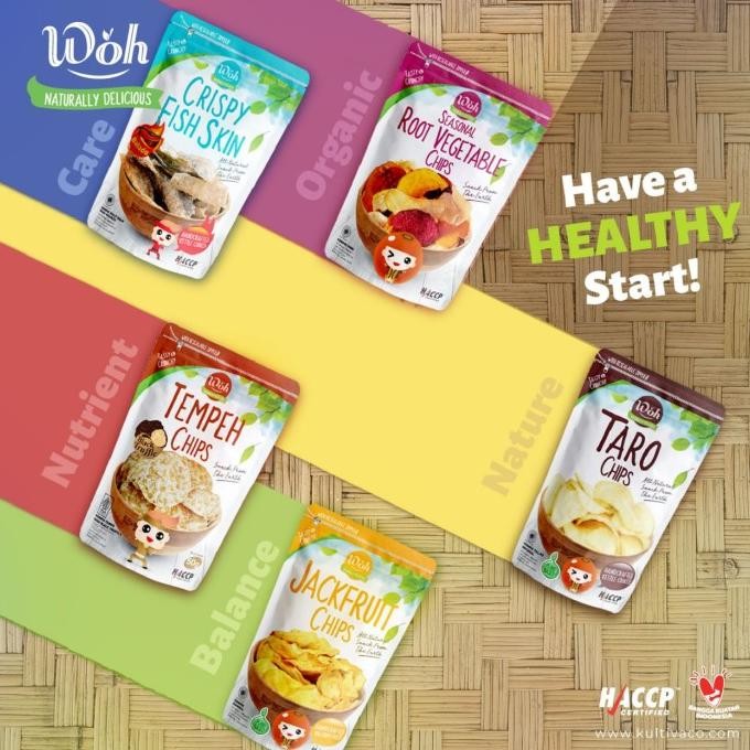 

Bundle 5Pcs - Woh Tempeh Chips 100Gr | Snack Keripik Tempe Gluten Free