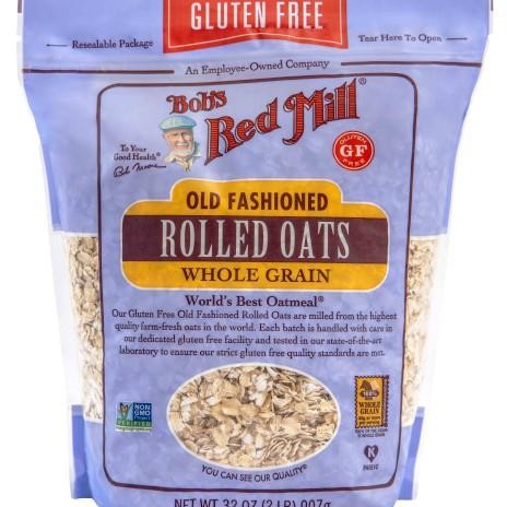 

Bob'S Red Ll Gluten Free Old Fashioned Rolled Oats Whole Grain 907 Gr