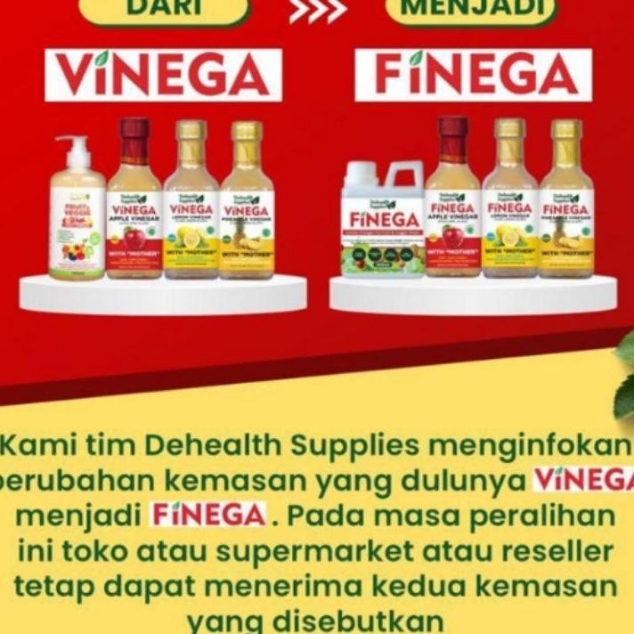 

Finega Cuka Apel With Mother 1000Ml Botol Kaca Dehealth Suppies
