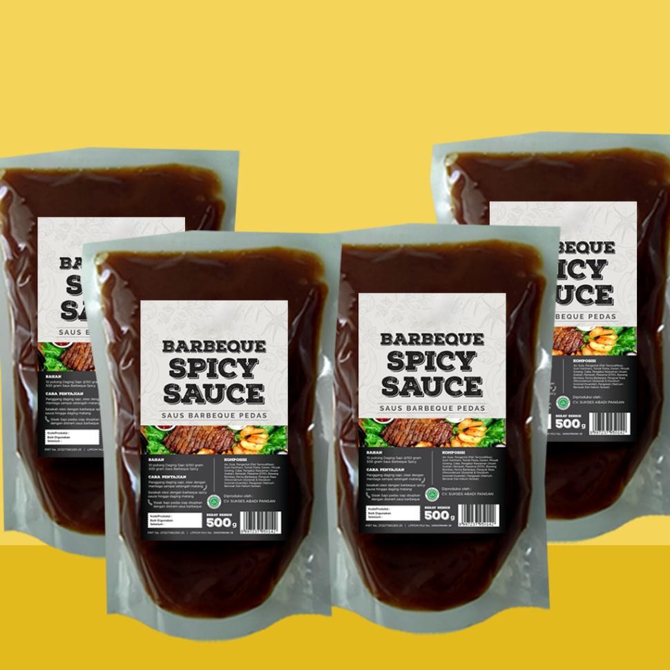 

#Paket 2 Saus Bbq Spicy Selerafood Isi 4 Pa Berat 500 Gr/Pa