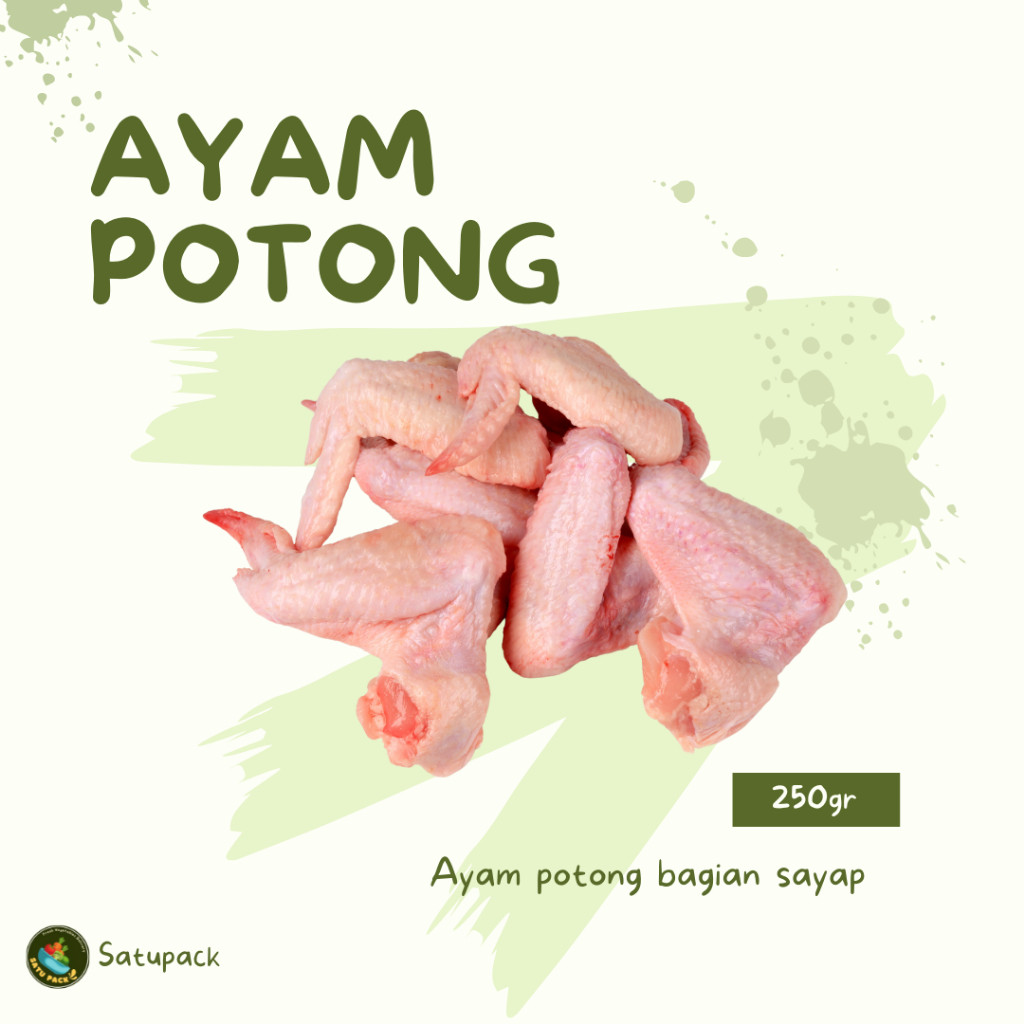 

AYAM POTONG SAYAP SEGAR - 250gr ATAU 500gr