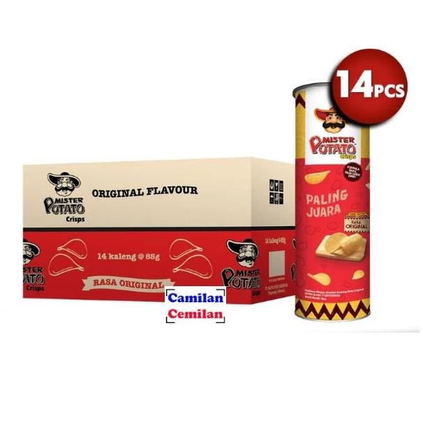 

Mister Potato Crisps Keripik Kentang Karton Isi 14 Pcs X 80 Gr