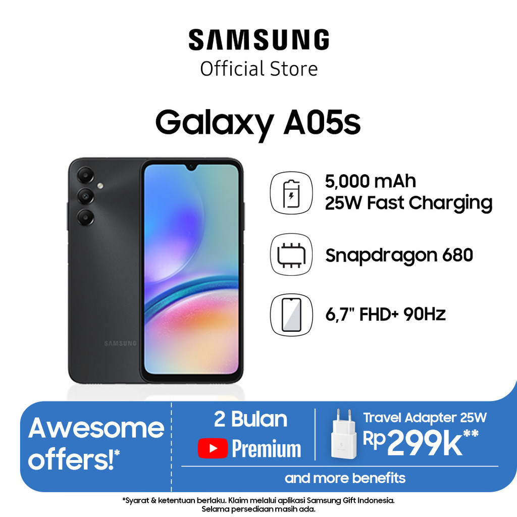 Samsung Galaxy A05s 6/128GB - Black