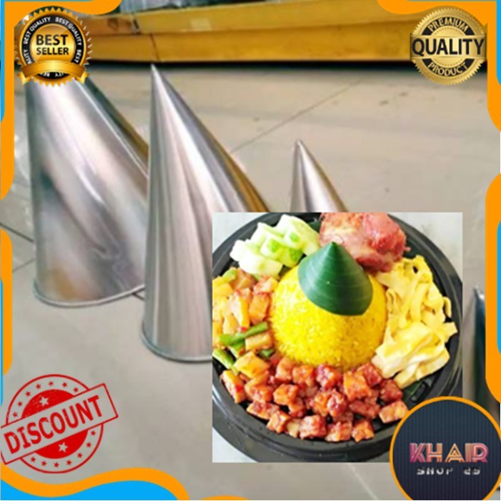 Cetakan tumpeng diameter 14cm & 16cm Cetakan tumpeng mini Cetakan tumpeng nasi kuning