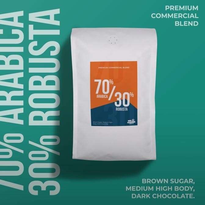 

Biji Kopi 1Kg 70/30 Whole Bean Espresso Blend Untuk Es Kopi Susu