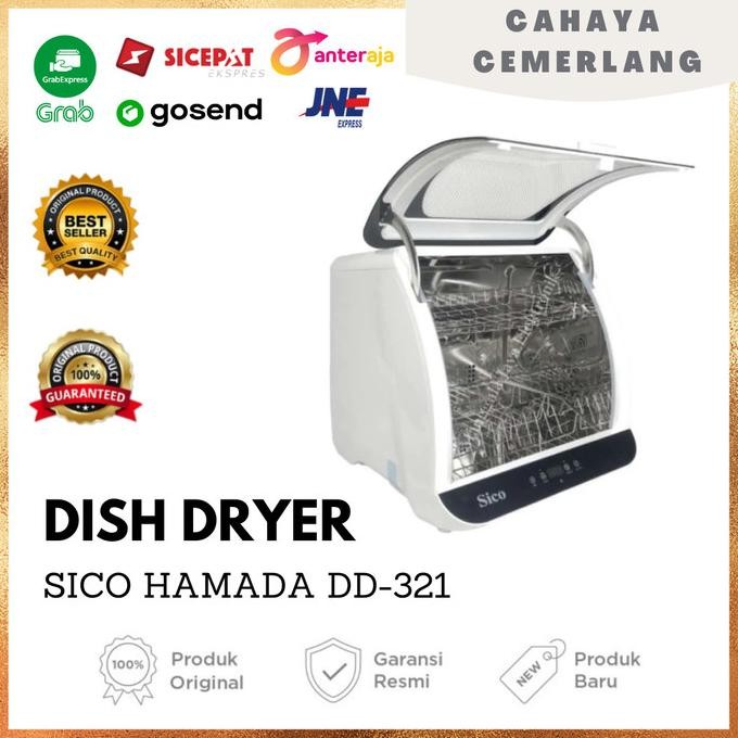 TERBARU - DISH DRYER SICO HAMADA DD-321 plus UV Pembunuh Bakteri