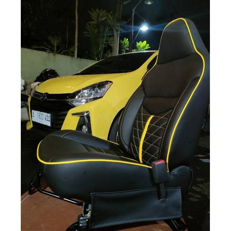 Sarung Jok Mobil Honda Brio Satya 2020 Agya Ayla Wagon R  Bahan Mb-Tech Camarro