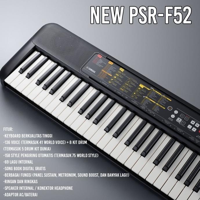 Keyboard - Yamaha PSR-F52 / PSR F52 / PSRF52 Portable Keyboard