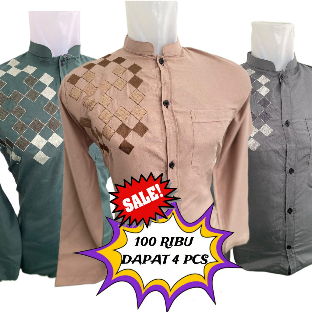 Import Modern Distro Jubah Pria Dewasa Premium Gamis Koko Bju Pakean Cowo Idul Fitri Koko Panjang Ba