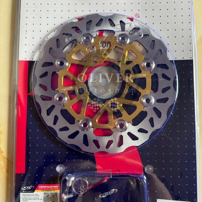 PIRINGAN CAKRAM DEPAN KTC DISK BRAKE 220MM KEMBANG - BEAT,VARIO,SCOOPY