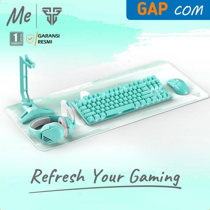 TERBARU - KEYBOARD MOUSE GAMING COMBO FANTECH MINT EDITION - GAMING GEAR SET